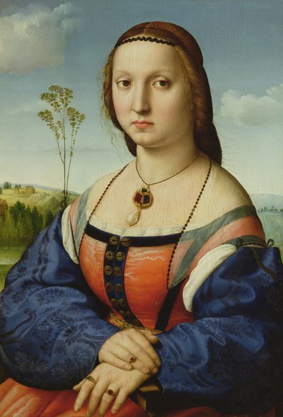 マッダレーナドニの肖像、1506年 作： Raffaello Sanzio Raphael