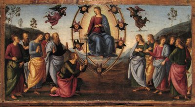 ファーノ祭壇画のプレデラパネル、1497年 作： Raffaello Sanzio Raphael