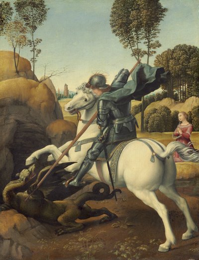 聖ジョージとドラゴン、1506年頃 作： Raphael