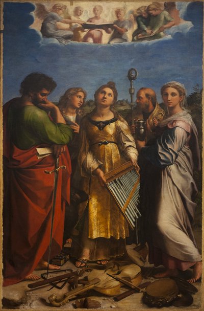 聖セシリアの恍惚、1514年頃 作： Raphael
