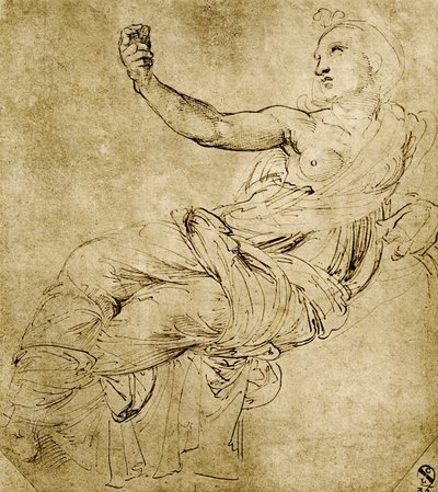 ミューズエウテルペ 作： Raffaello Sanzio Raphael