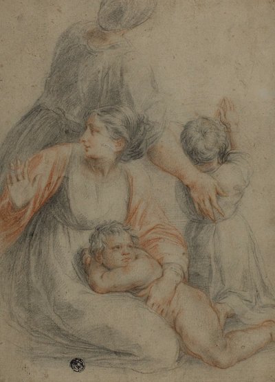 女性と子供 作： Raphael