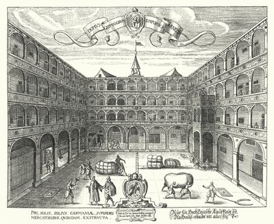 ヴェネツィアのドイツ商人の本拠地、フォンダコ・デイ・テデスキ 作： Raphael Custos