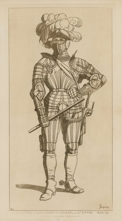 ヴァレンシュタイン伯アルバート、聖帝国将軍、1629-34年 作： Raphael Jacquemin
