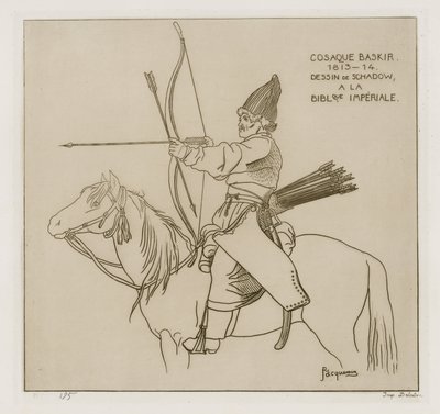 バシキール・コサック、1813-1814 作： Raphael Jacquemin