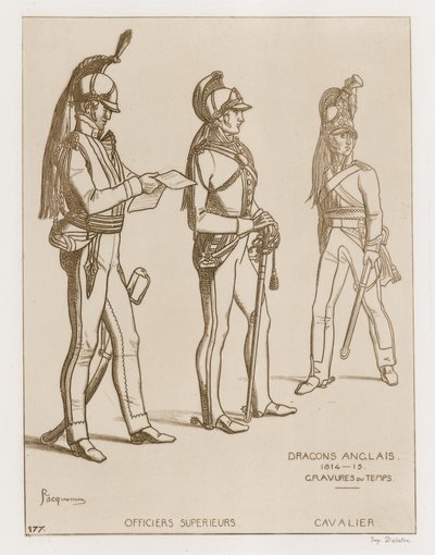 英語ドラグーン、1814-15 作： Raphael Jacquemin