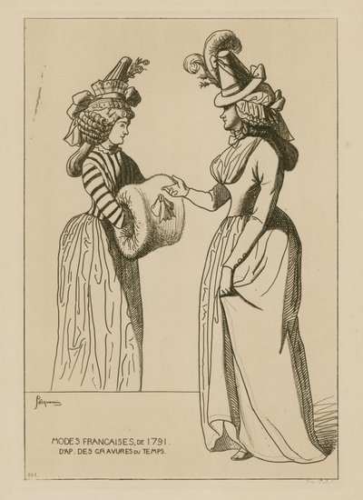 1791年のフランス風ファッション 作： Raphael Jacquemin
