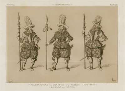 王子の被葬者のハルバーディア、1615-1620 作： Raphael Jacquemin
