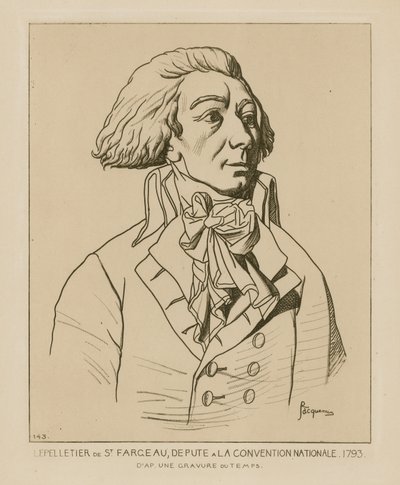 ルイミシェルルペレティエ、全国大会副長官、1793年 作： Raphael Jacquemin