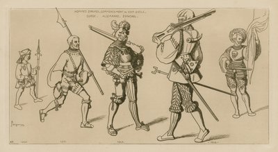 武装した男性、16世紀初頭 作： Raphael Jacquemin