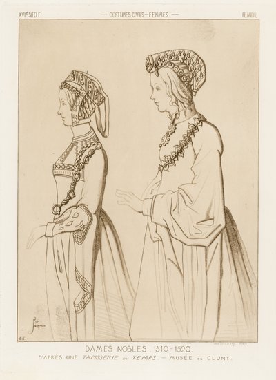 高貴な女性、1510年から1520年 作： Raphael Jacquemin
