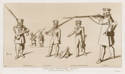 プロイセンLandwehr、1813-15。 作： Raphael Jacquemin