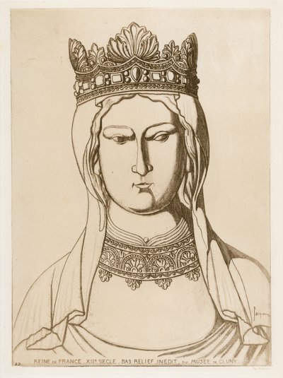 フランスの女王、12世紀 作： Raphael Jacquemin