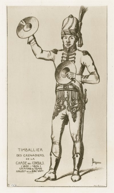 領事のガードの手榴弾のティンバリエ（1800-1804） 作： Raphael Jacquemin