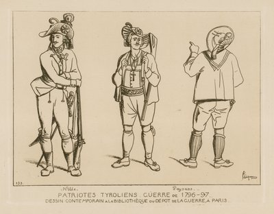 チロリアン愛国者、1796-1797年の戦争 作： Raphael Jacquemin