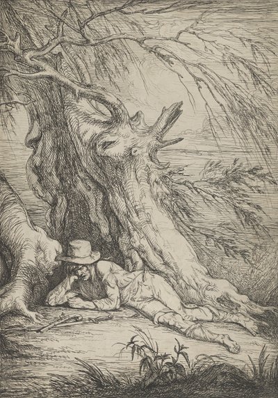 木の下の盗賊、1795-1801。 作： Raphael Lamar West