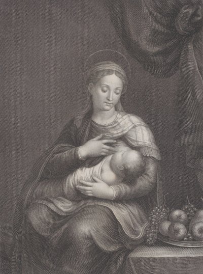 ミルクの聖母、1815年。 作： Raphael Morghen
