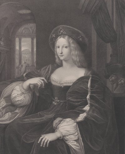 Doña Isabel de Requesens と Enríques de Cardona-Anglesola の肖像、以前は ...、1821 年と特定されていました 作： Raphael Morghen