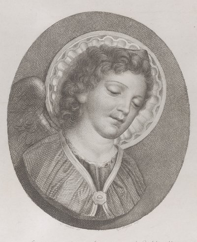 大天使ガブリエル、1800年 作： Raphael Morghen