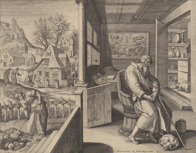 Dolor Sorrow、カリフォルニア州。 1580年～1628年 作： Raphael Sadeler