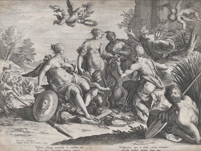 パリスの判決、1589 年。 作： Raphael Sadeler