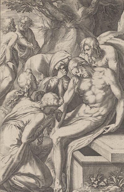 嘆き、1598-1632。 作： Raphael Sadeler