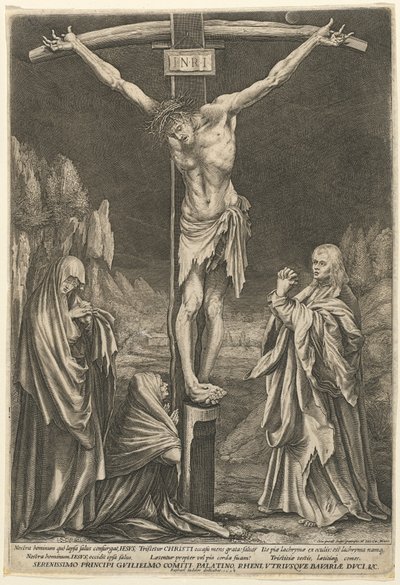 小さなはりつけ 作： Raphael Sadeler I after Matthias Grünewald