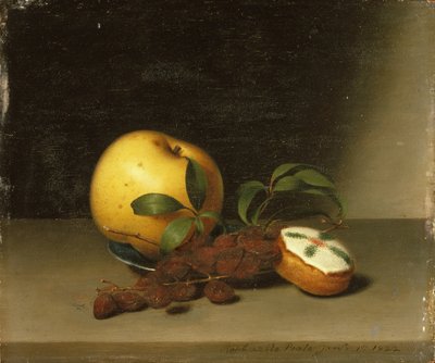 ケーキのある静物、1822 作： Raphaelle Peale