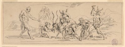 ヤギとバッカナリア 作： Raymond Lafage