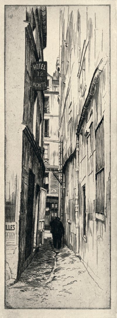 Rue du Chat Qui Peche、1915 作： Raymond Ray Jones