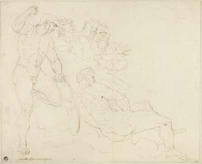 6人の古典的人物のスケッチ 作： Raymond de Lafage