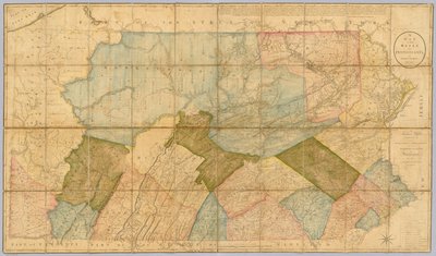ペンシルバニア州の地図 作： Reading Howell