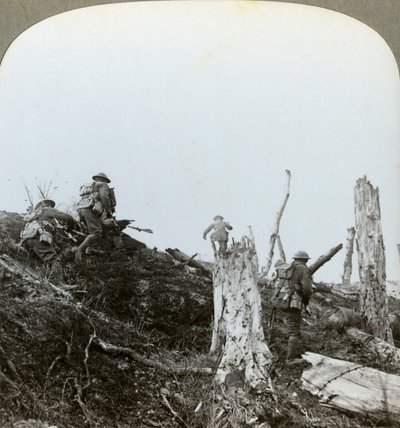 トローンウッドの襲撃、ソンム、フランス、第一次世界大戦、1916 作： Realistic Travels Publishers