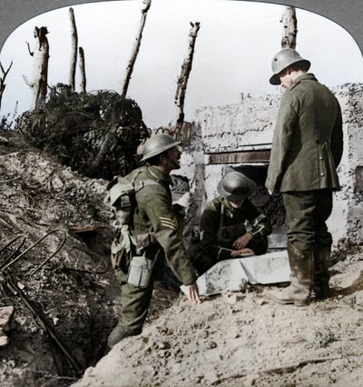 捕獲されたドイツの大邸宅、ベルギーのポエレカペル、第一次世界大戦、1914-1918 作： Realistic Travels Publishers