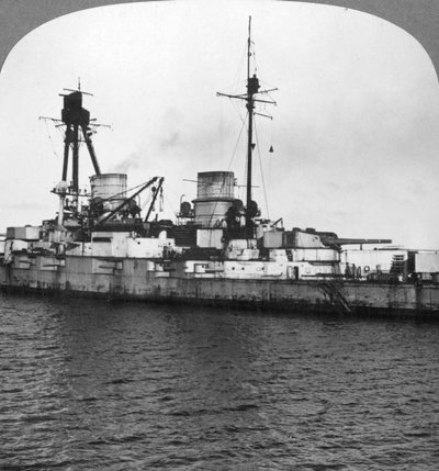 ドイツ戦艦ダーフリンガー、第一次世界大戦、1918年 作： Realistic Travels Publishers