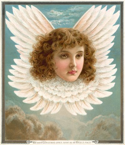 翼の天使の頭（クロモリト） 作： Rebecca Coleman