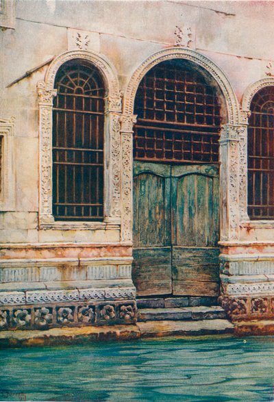ルネッサンス戸口、ヴェネツィア、c1903 作： Reginald Barratt