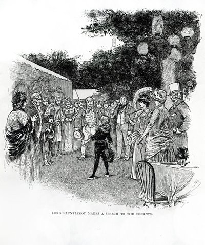 Little Lord Fauntleroy」のイラスト（彫刻）。 作： Reginald Bathurst Birch
