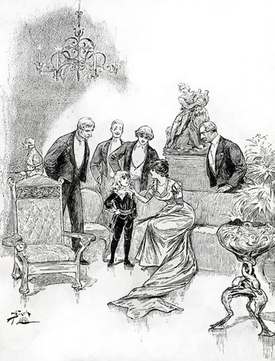 Little Lord Fauntleroy」のイラスト（彫刻）。 作： Reginald Bathurst Birch