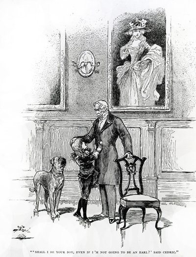 Little Lord Fauntleroy」のイラスト（彫刻）。 作： Reginald Bathurst Birch
