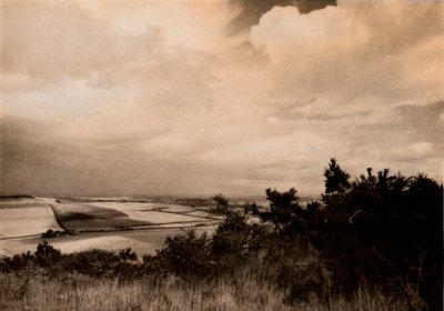 Streatey、Berks、1927年、1927年の上のダウンズから 作： Reginald Belfield