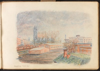 マグデブルク収容所、1915年3月（絵） 作： Reginald Copleston Bond