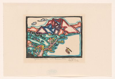 Gmünder See with Traunstein (オブジェクトの元のタイトル) 作： Reijer Stolk (signed by artist)