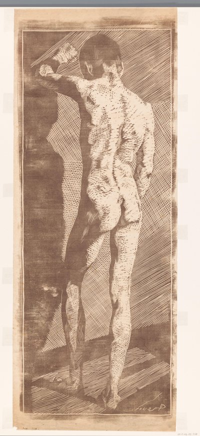 後ろから見た立っている男の子 作： Reijer Stolk