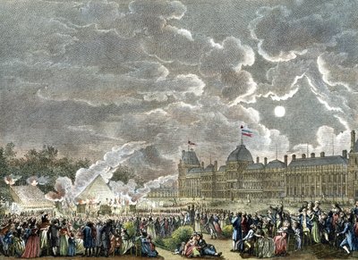 1792年の殉教者のための式典。1794-1804年（エングレーヴィング） 作： Reiner Vinkeles