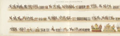 1874 年 5 月 12 日にアムステルダムで開催された歴史パレード (オブジェクトのタイトル) 作： Reinier Craeyvanger