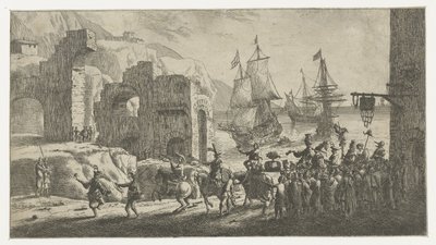 港でのマスカレード 作： Reinier Nooms (attributed to)