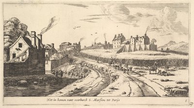 17世紀、パリ近郊のサンマルソー郊外への入り口。 作： Reinier Zeeman