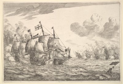 海軍の戦い、17世紀。 作： Reinier Zeeman