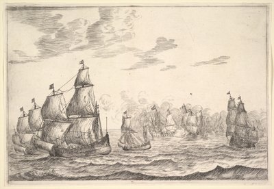 海戦シーン、17 世紀。 作： Reinier Zeeman